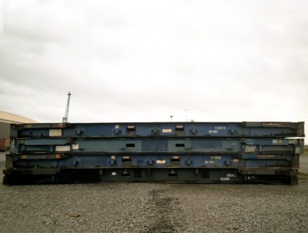 40ft x 8ft Used Shipping Container – Flat-Rack - Image 4